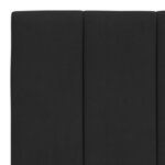 vidaXL Cadre de lit sans matelas noir 100x200 cm velours