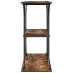 vidaXL Table console Chêne fumé 101 x 35 x 80 5 cm Bois d'ingénierie