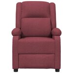 vidaXL Fauteuil électrique de massage Bordeaux Tissu