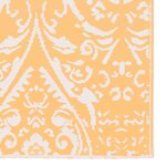 vidaXL Tapis d'extérieur Orange et blanc 160x230 cm PP