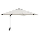 vidaXL Parasol Déporté Sable Polyester  Aluminium Grand Pliable