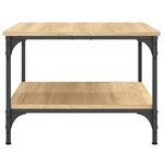 vidaXL Table basse chêne sonoma 55x55x40 cm bois d'ingénierie