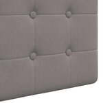 vidaXL Tête de lit suspendue Avec lumière LED Taupe Tissu
