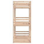 vidaXL Lit superposé triple 90x190 cm bois de pin massif