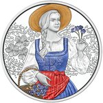 Pièce de monnaie en Argent 10 Euro g 16.82 Millésime 2025 Traditional and Trendy AUFDIRNDLN-LINEN