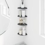 vidaXL Étagère flottante avec étagère 4 Pièces Anthracite 15 x 15 x 2 cm