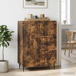 vidaXL Buffet Chêne fumé 66 x 34 5 x 91 5 cm Bois d'ingénierie