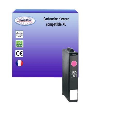 Cartouche compatible avec Lexmark 150XL (14N1616E) pour Lexmark Pro 715, 915, S315, S415, S515 - Magenta