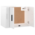 vidaXL Ensemble de meubles TV 3 Pièces Blanc brillant Bois d'ingénierie