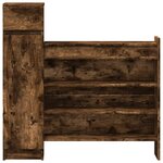 vidaXL Armoire à chaussures chêne fumé bois d'ingénierie