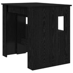 vidaXL Table à dîner 180 x 85 x 75 cm Bois d'ingénierie Chêne noir