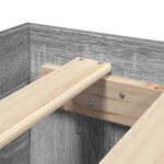 vidaXL Cadre de lit sans matelas sonoma gris 180x200 cm