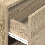 vidaXL Armoire avec 2 tiroirs chêne sonoma 60x31x40 cm bois ingénierie