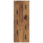 vidaXL Porte-manteau mural Montage mural Bois ancien 30 x 1.5 x 80 cm