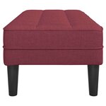 vidaXL banc Rouge bordeaux 113 x 57 x 39 cm tissu