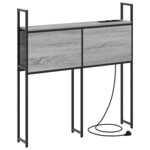 vidaXL Tête de lit de rangement Sonoma gris 100 cm Bois d'ingénierie