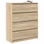vidaXL Buffet chêne sonoma 80x35x99 cm bois d'ingénierie