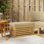 vidaXL Banc de Jardin Blanc 80 x 43 x 45 cm Bois d'Acacia Massif