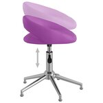 vidaXL Chaises à manger pivotantes lot de 2 violet similicuir