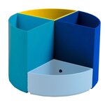 Pot À Crayons Modulable The Quarter Bee Blue - Couleurs Assorties - X 3 - Exacompta