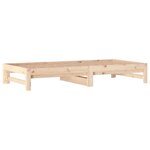 vidaXL Lit coulissant sans matelas 2x(90x190) cm