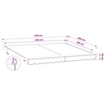 vidaXL Toile de rechange pour store banne 2 5x2 m Anthracite Polyester
