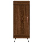 vidaXL Buffet Chêne marron 34 5x34x90 cm Bois d'ingénierie