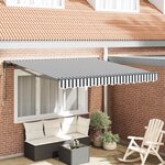 vidaXL Cadre d'auvent Anthracite et blanc 350 x 250 cm