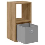 vidaXL Table de chevet 2 pc Chêne artisanal 25 5 x 22 x 49 5 cm