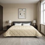 vidaXL Duvet d'été simple Matelassé Crème 200 x 200 cm