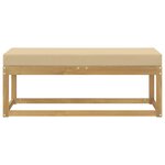 vidaXL Banc de Jardin Blanc 115 x 43 x 45 cm Bois d'Acacia Massif