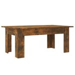 vidaXL Table basse Chêne fumé 100x60x42 cm Bois d'ingénierie