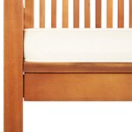 vidaXL Chaises à manger de jardin et coussins lot de 2 acacia massif