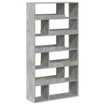 vidaXL Bibliothèque gris béton 100x33x187 5 cm bois d'ingénierie