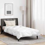 vidaXL Duvet d'été avec oreiller 2 Pièces Blanc 135 x 220 cm Microfibre