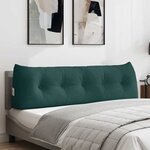 vidaXL Coussin de Dos Vert foncé 160 x 24 x 50 cm tissu