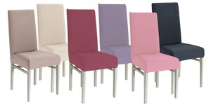 Housse de chaise extensible 23 x 18 x 18 cm - Rose