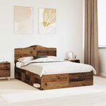 vidaXL Cadre de lit Bois ancien 150 x 200 cm Pin massif