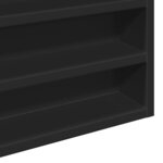 vidaXL Armoire à vitrine noir 100x8 5x58 cm bois d'ingénierie