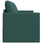 vidaXL Canapé Lit de Sol 2-en-1 Vert Foncé 124x71x78 cm Tissu