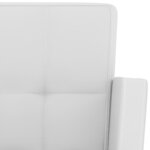vidaXL Tabourets de bar lot de 2 blanc similicuir