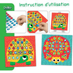 Jeu créatif - Mosaïque à coller - 6 tableaux à créer - Dès 3 ans - Loisirs créatifs enfant