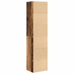 vidaXL Bibliothèque vieux bois 31x24x127 cm bois d'ingénierie
