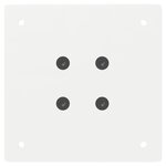 vidaXL Pieds de table console 4 pièces Blanc 72 cm Acier