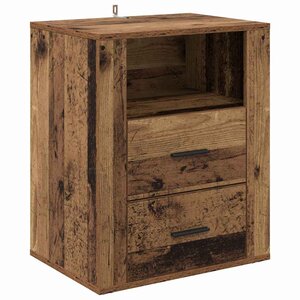 vidaXL Cabinet de chevet Bois ancien 50 x 36 x 60 cm Bois d'ingénierie