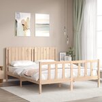 vidaXL Cadre de lit sans matelas 160x200 cm bois massif de pin