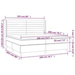 vidaXL Sommier à lattes de lit avec matelas Bleu 200x200 cm Tissu