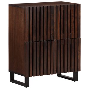 vidaXL Buffet marron 60x34x75 cm bois massif de manguier