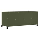 vidaXL Meuble TV vert olive 100 5x39x43 5 cm acier