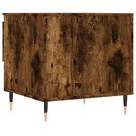 vidaXL Table basse chêne fumé 50x46x50 cm bois d'ingénierie
